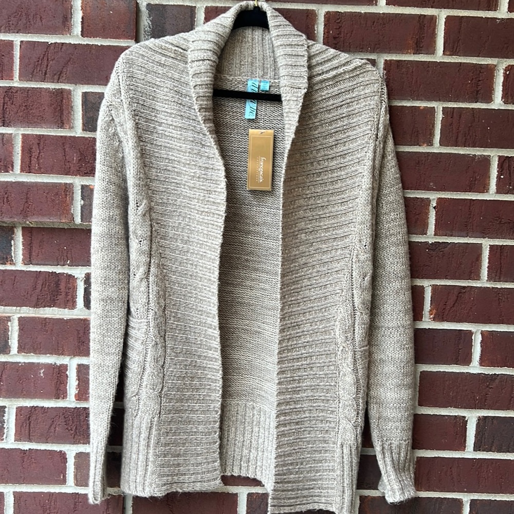 Francesca’s knit khaki cardigan